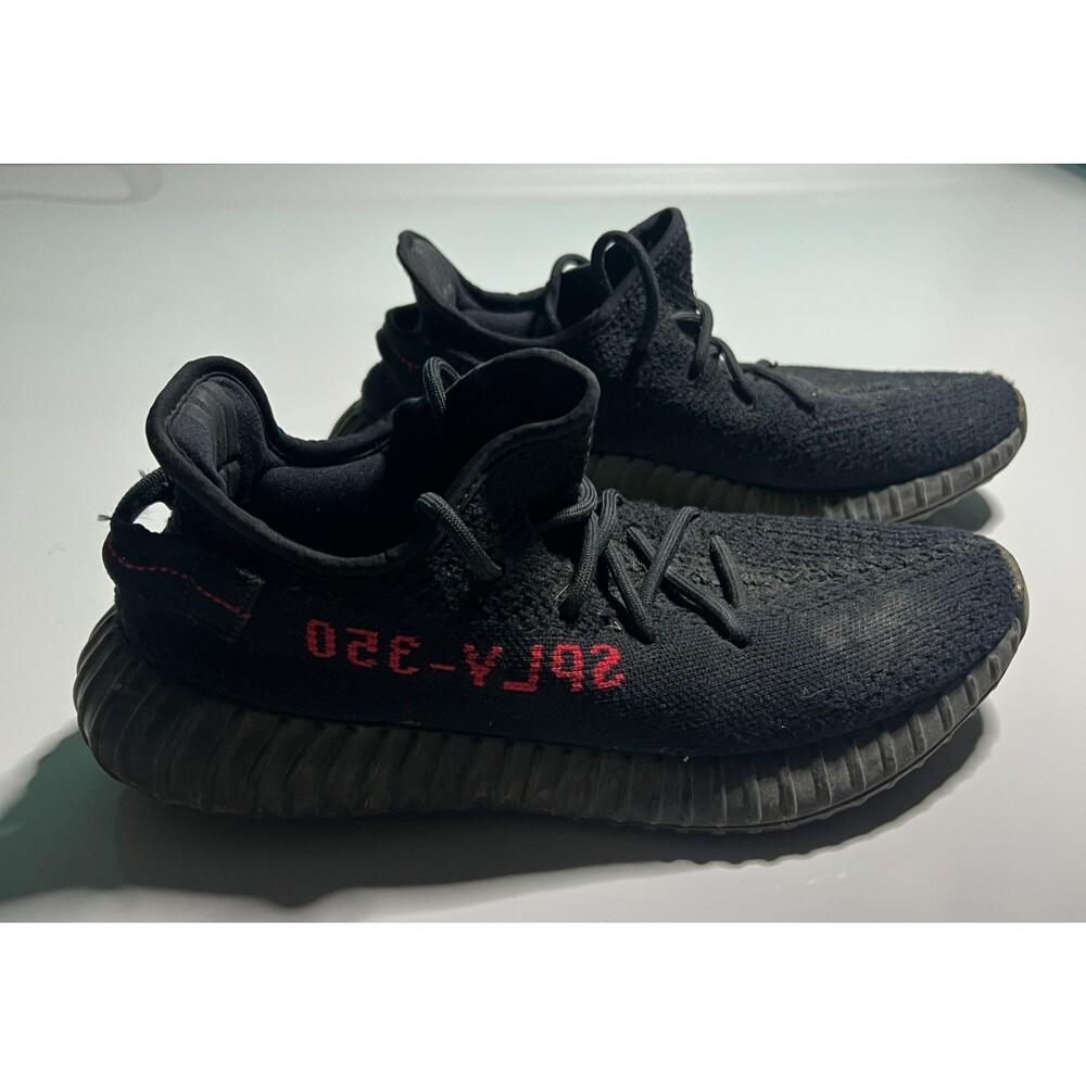 Adidas Yeezy Boost 350 V2 Core Black Red Bred CP9652 Mens Size 9.5